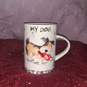 Vintage my dog best friend mug.